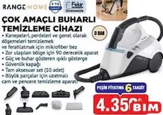 RANGE ÇOK AMAÇLI BUHARLI TEMİZLEME CİHAZI